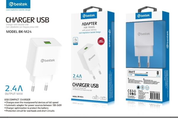 Caricatore USB BESTEK BK-M24