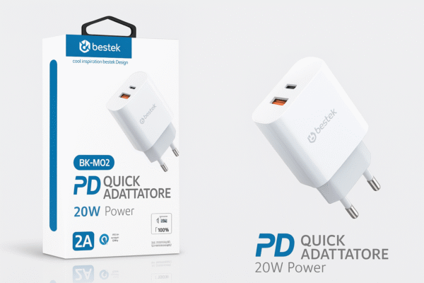 Caricatore Bestek BK-M02 – PD Quick Adattatore 20W